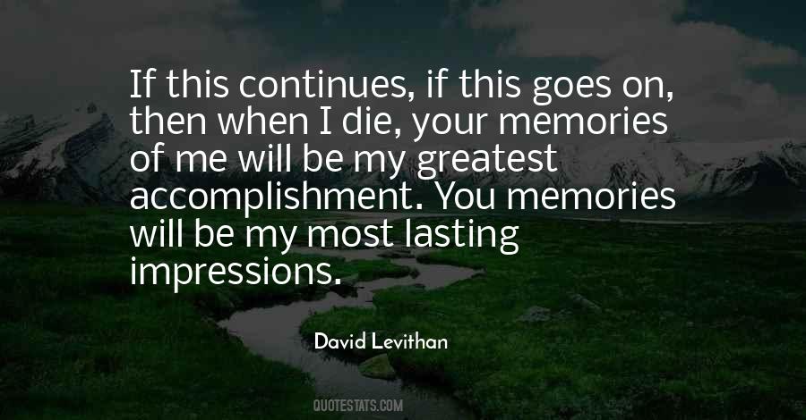 Quotes About Lasting Impressions #941128