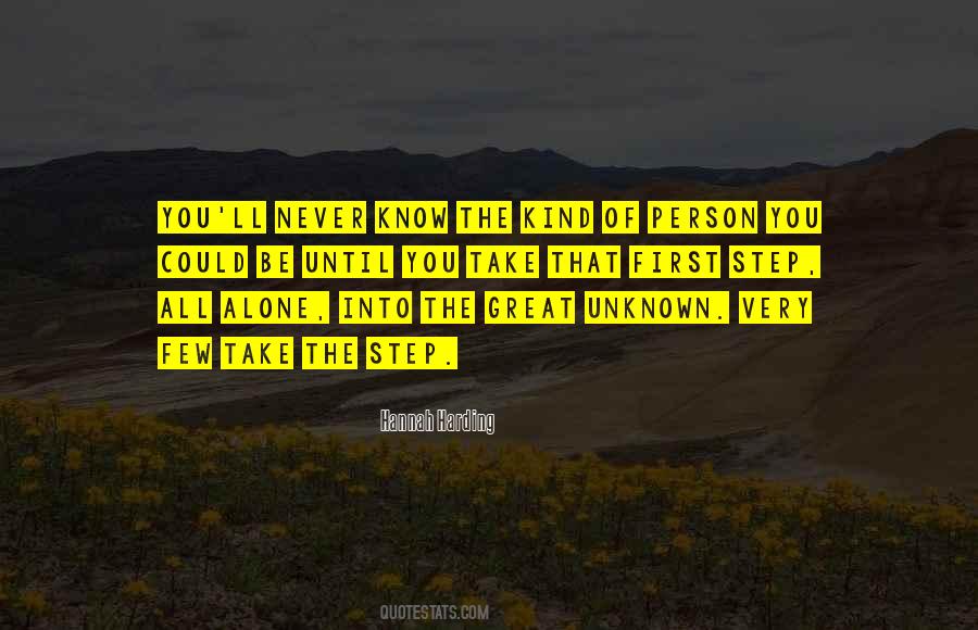 Step Into The Unknown Quotes #240919