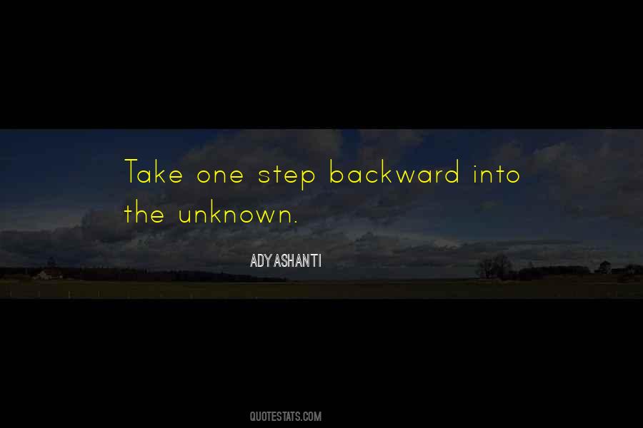 Step Into The Unknown Quotes #906647