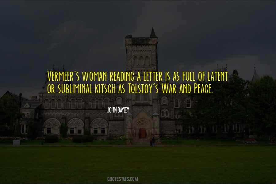 Quotes About Reading War And Peace #1124690