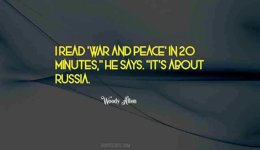 Quotes About Reading War And Peace #95072