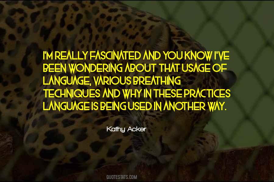Quotes About Language Usage #537651