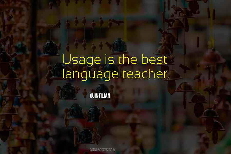 Quotes About Language Usage #539343