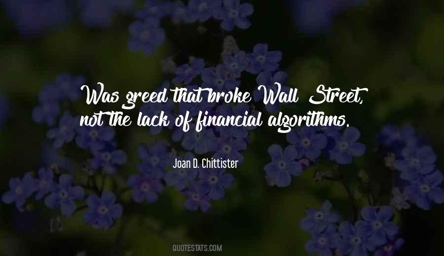 Quotes About Wall Street Greed #985540