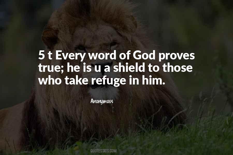 Quotes About Refuge In God #1048069