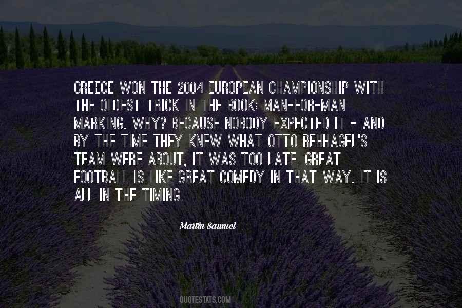 Quotes About European Football #528301