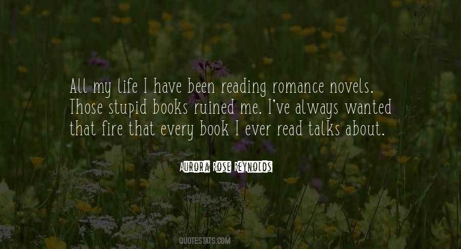Quotes About Reading Romance Novels #1788622