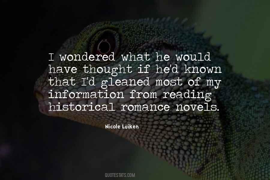 Quotes About Reading Romance Novels #361836