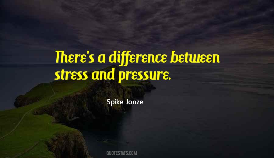 Quotes About Stress And Pressure #257114