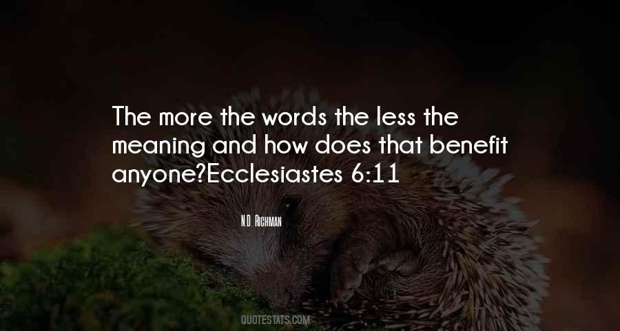 Quotes About Ecclesiastes #1300632