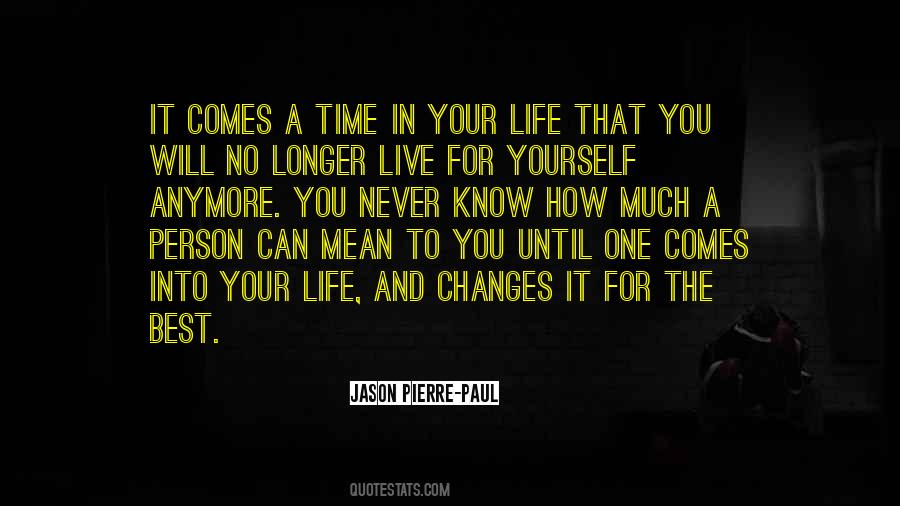 Best Person In Life Quotes #1072872