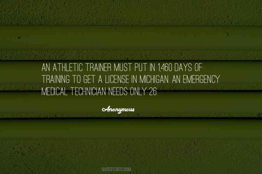 Quotes About Athletic Training #1579060