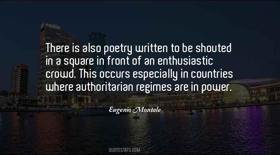 Quotes About Authoritarian Regimes #121699