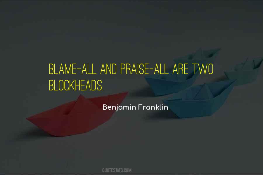 Quotes About Blockheads #801299