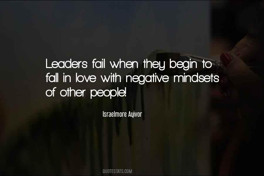 Quotes About Negative Leadership #1289957