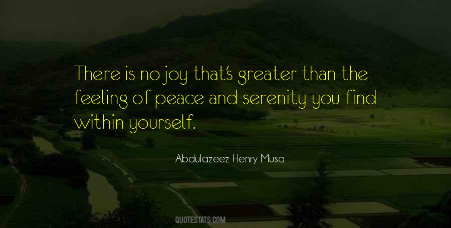 Quotes About Serenity And Peace #1042318