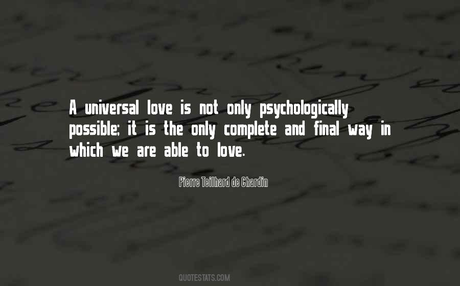 Quotes About Universal Love #963585