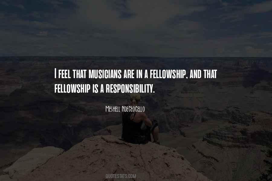 Quotes About Fellowship #1279239
