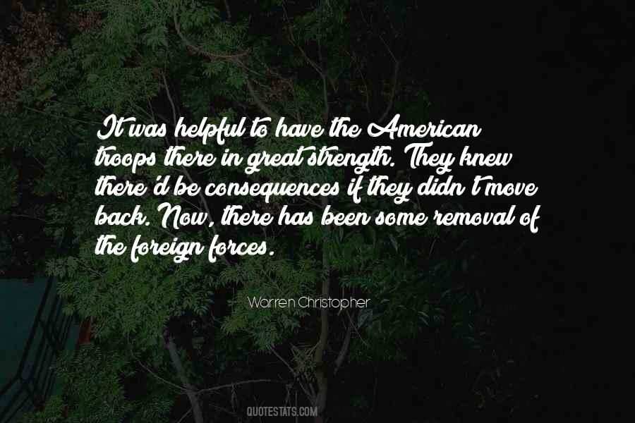 Quotes About American Troops #127846