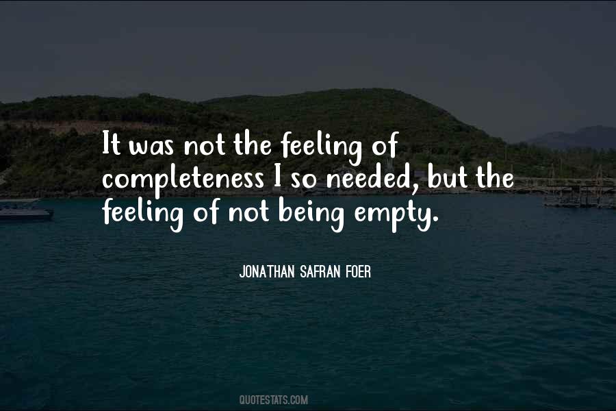 Quotes About Feeling Empty #158631