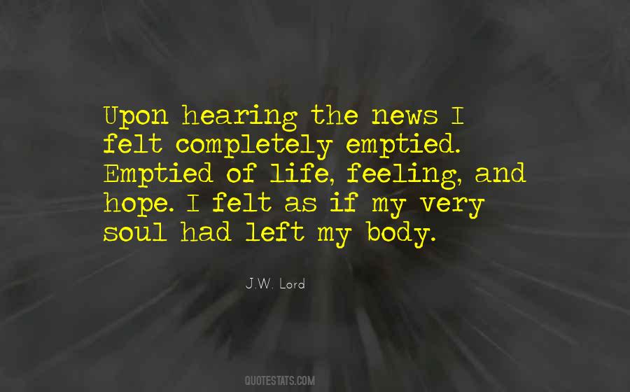 Quotes About Feeling Empty #1592336