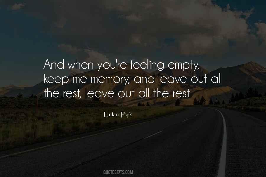 Quotes About Feeling Empty #21583