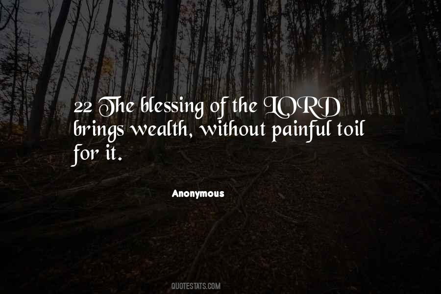 Blessing Of The Lord Quotes #722622