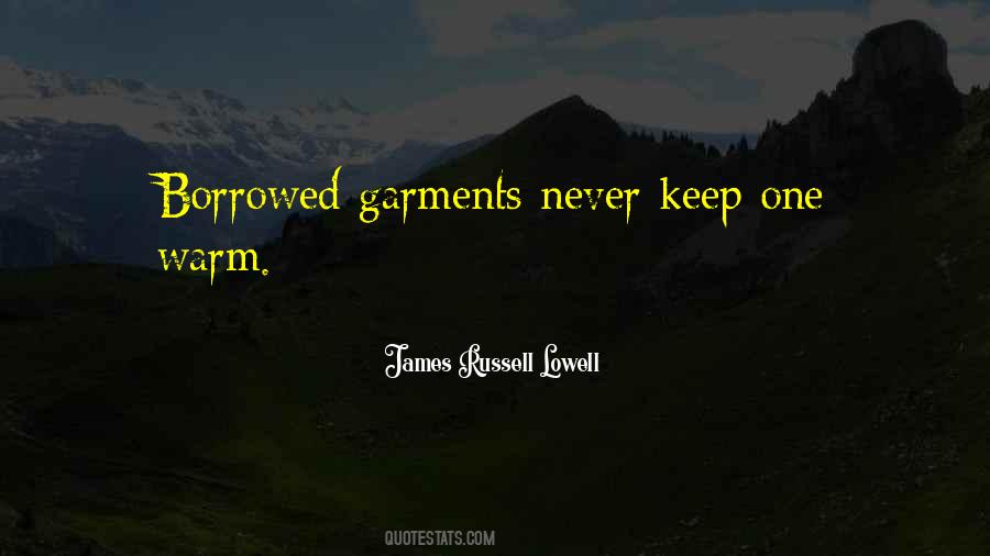 Quotes About Garments #1287401