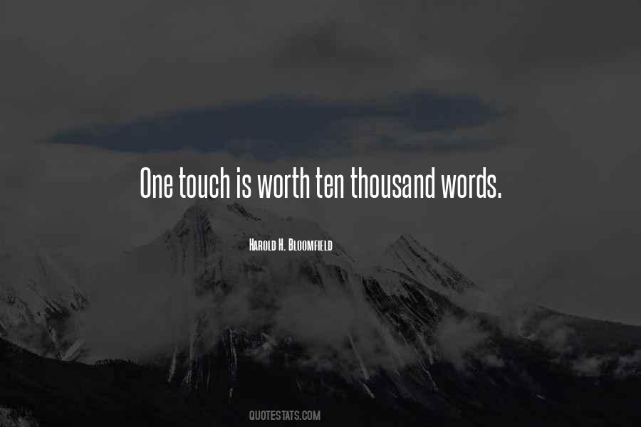 Quotes About One Touch #652618