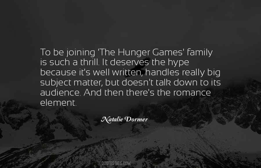 Quotes About Hunger Games #985695