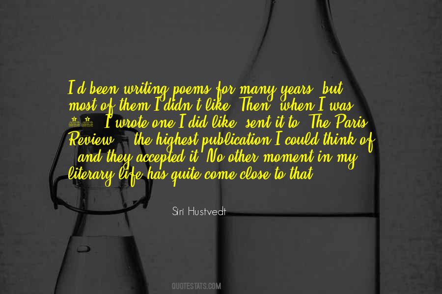 Literary Writing Quotes #381778