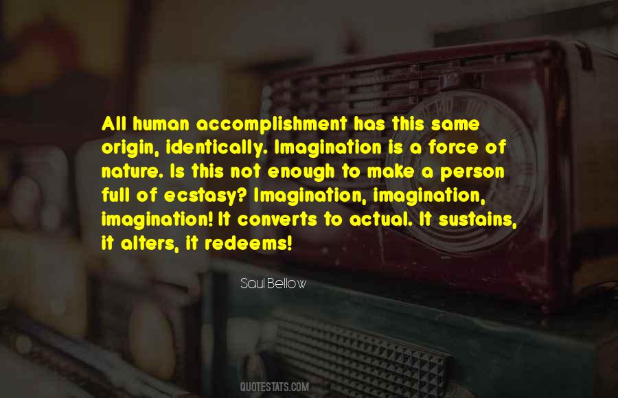 Human Imagination Quotes #93047