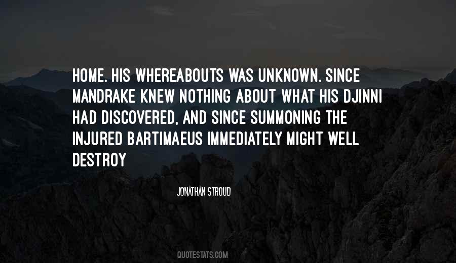 Quotes About Whereabouts #1677731