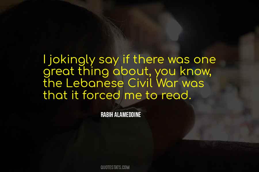 Quotes About Lebanese Civil War #1390727