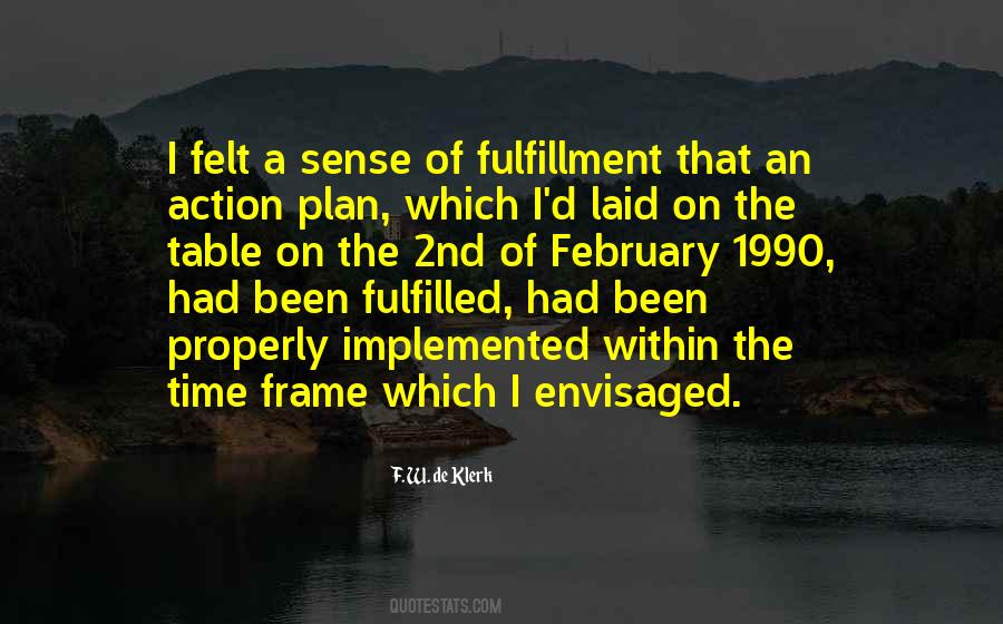 Time Fulfillment Quotes #1111754