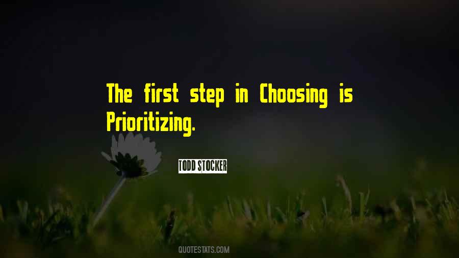 Quotes About Prioritizing #964421