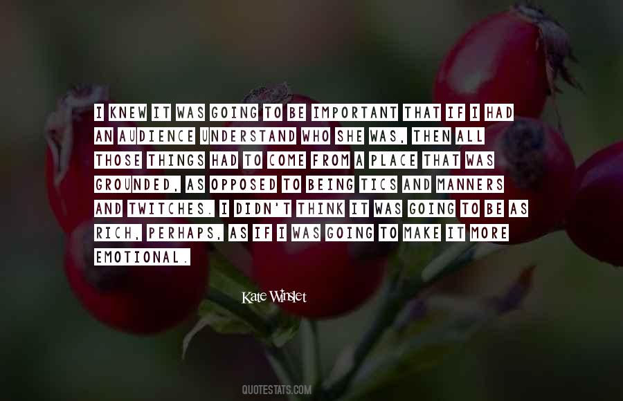 Quotes About An Important Place #656880