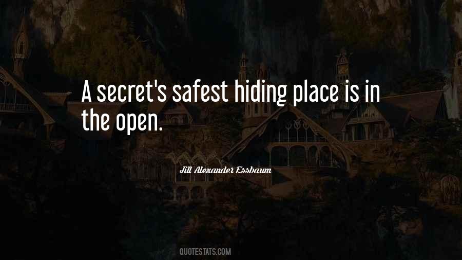 Quotes About A Secret Place #281402