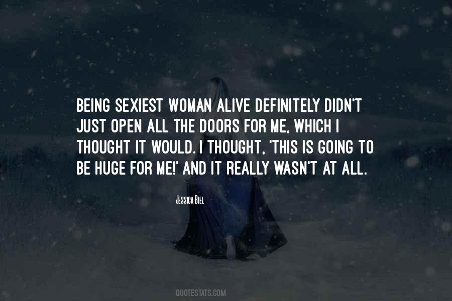 Sexiest Woman Alive Quotes #1492624