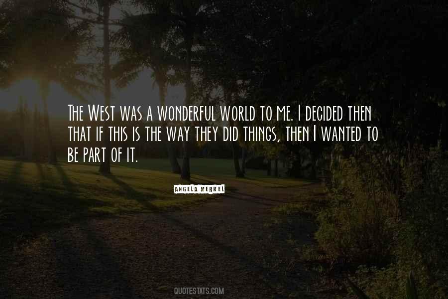 Quotes About Wonderful World #1212822