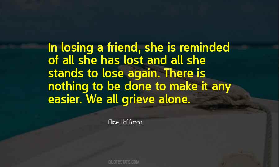 Quotes About Friends We've Lost #1762807