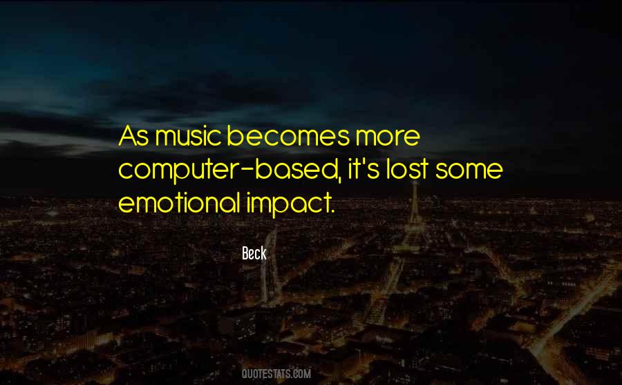 Quotes About Impact Of Music #123648