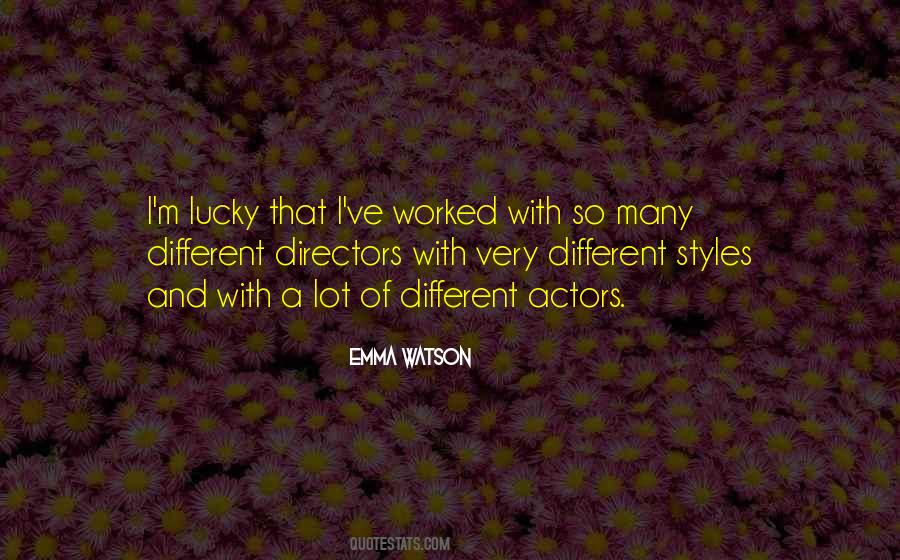 Quotes About Actors And Directors #168193