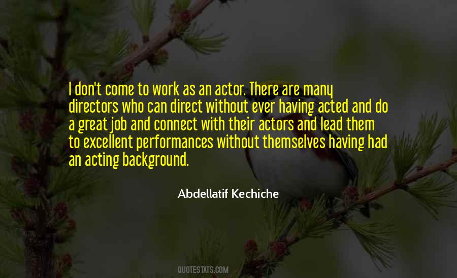 Quotes About Actors And Directors #733797