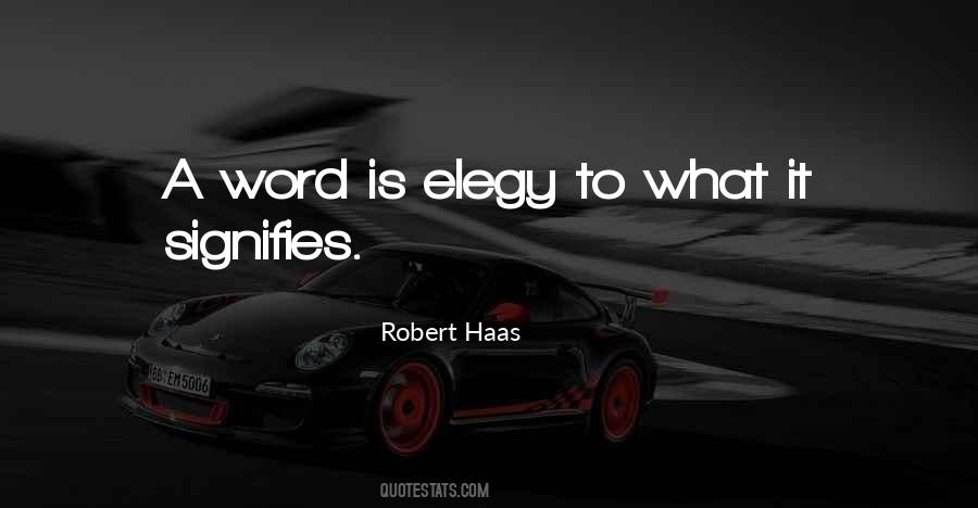 Quotes About Elegy #1197635
