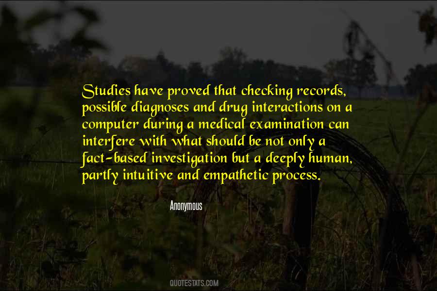 Quotes About Medical Records #1497412