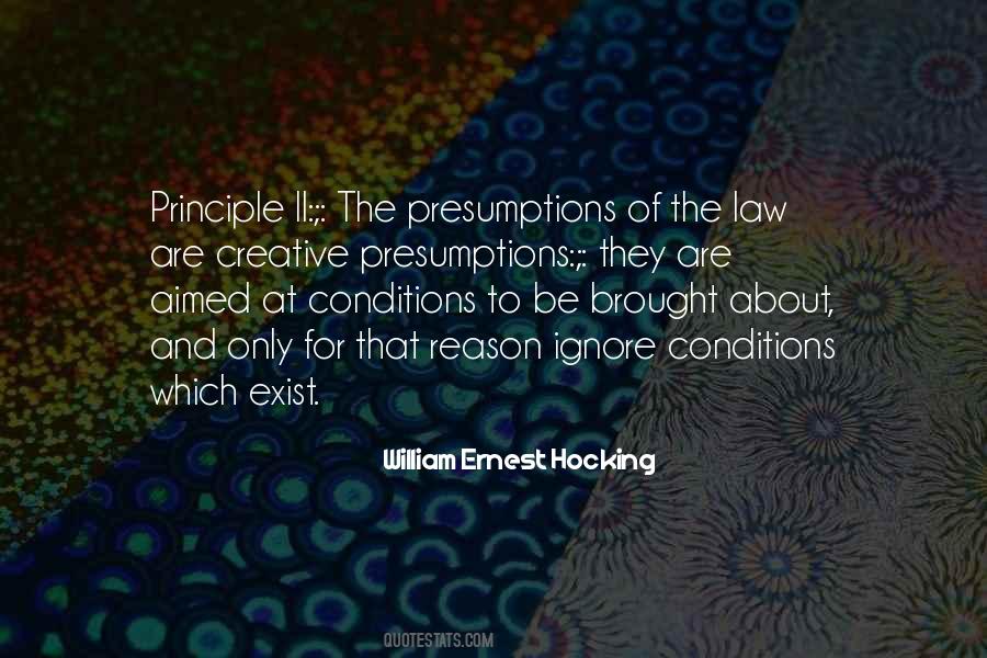 Quotes About Presumptions #1296963