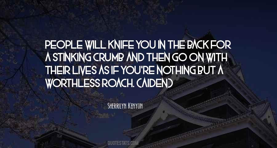 Quotes About Knife In My Back #817498