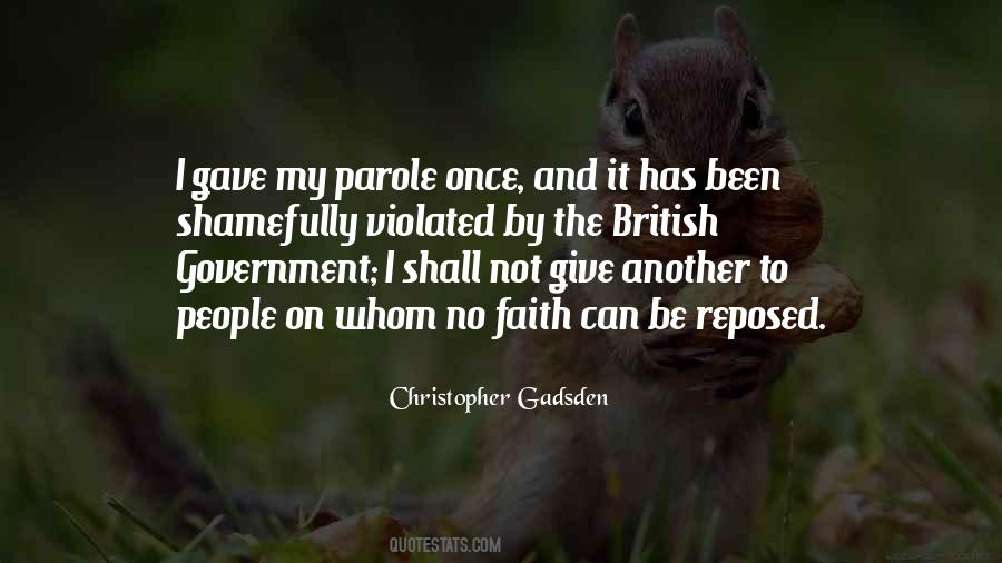 Quotes About Parole #1244362