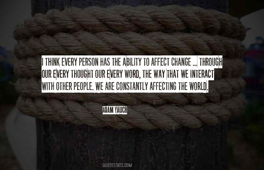 Change Our World Quotes #133905